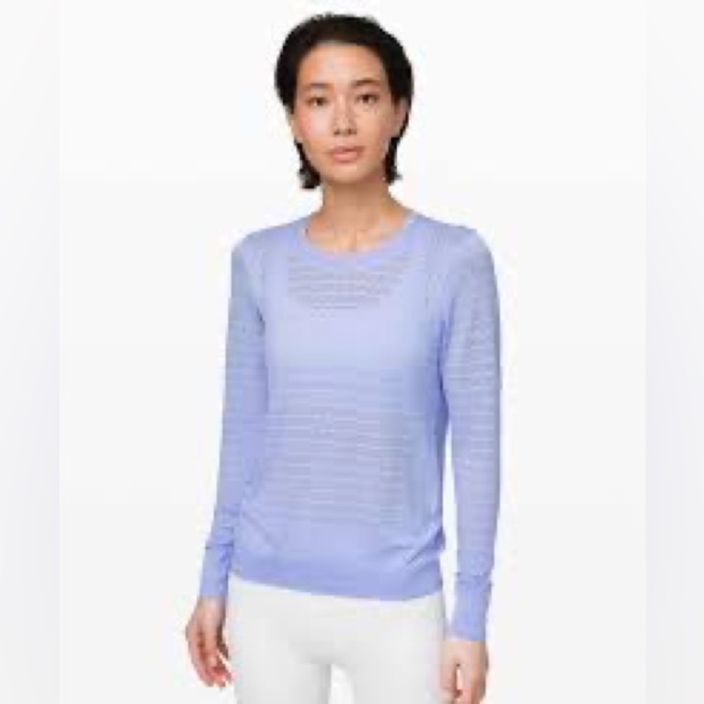 Lululemon “Breeze By” Long Sleeve Top in Lavender Dusk - Picture 1 of 13